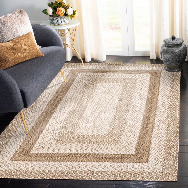 Rosecliff Heights Vincent Handmade Hand Hooked Jute/Sisal Ivory Rug